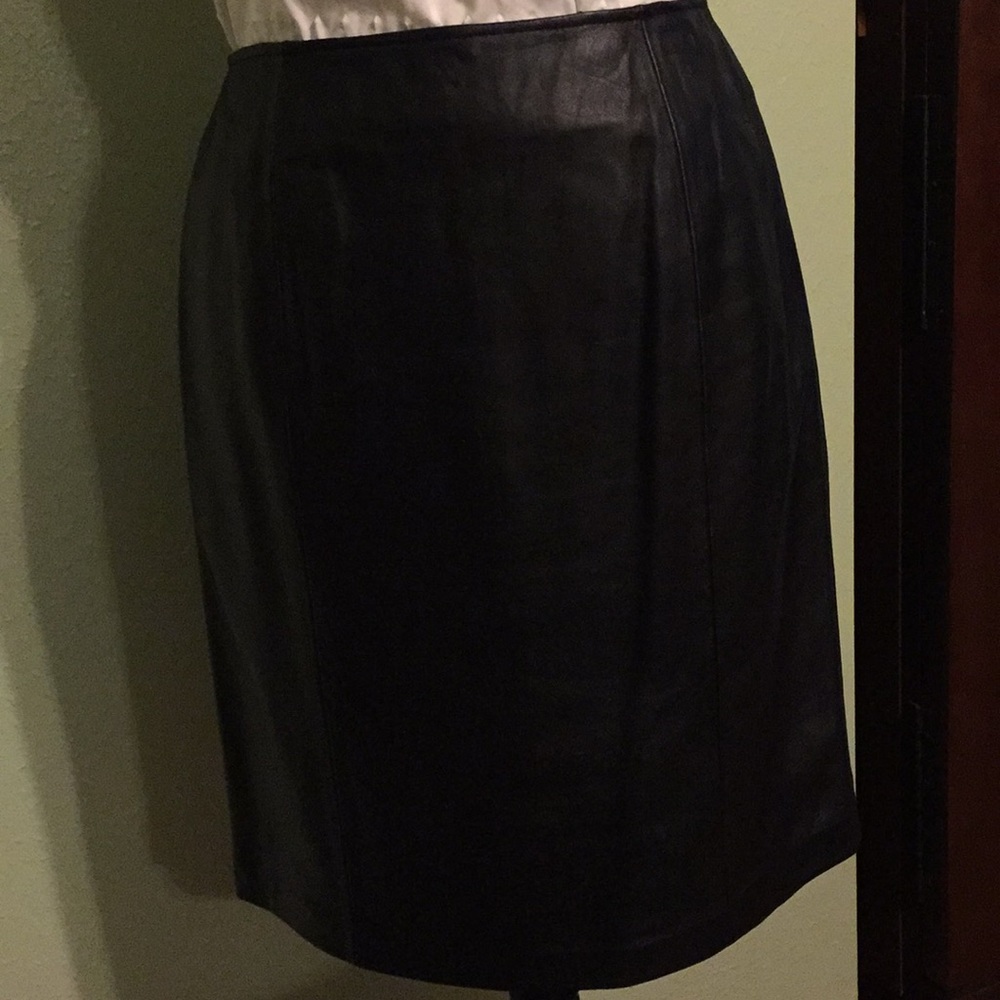 Black leather shirt